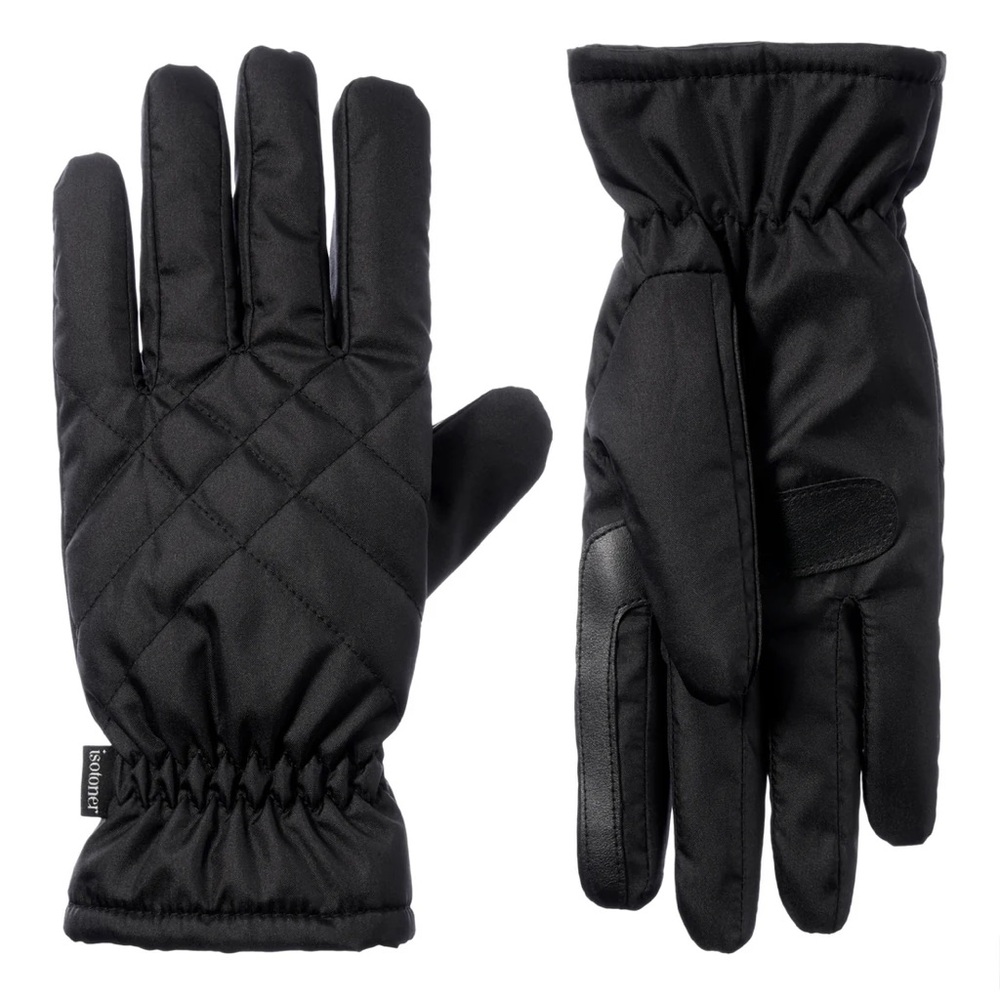 Isotoner SleekHeat Insulated Touchscreen Winter Gloves Black S/M L/XL NWT